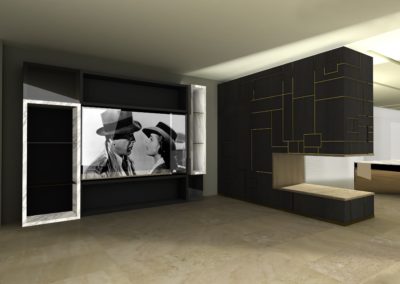 INTERIOR DESIGN LIVING ROOM FIREPLACE TV Stefano Scarani Designer