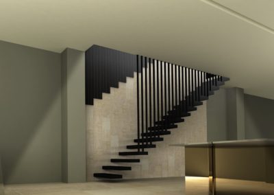 INTERIOR DESIGN LIVING STAIRCASE Stefano Scarani Designer