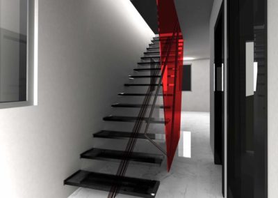 INTERIOR DESIGN LIVING STAIRCASE Stefano Scarani Designer