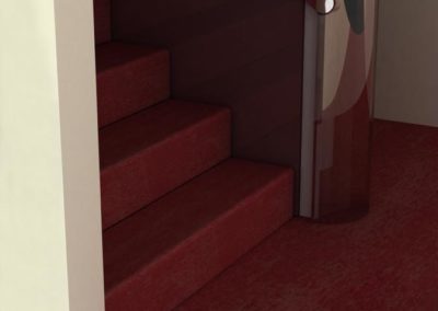 INTERIOR DESIGN FABRIC STAIRCASE Stefano Scarani Designer