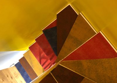 scaranidesigner soft staircase, iron & textiles