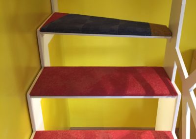 scaranidesigner soft staircase, iron & textiles