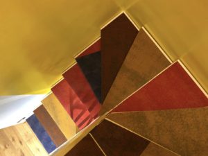 scaranidesigner soft staircase, iron & textiles