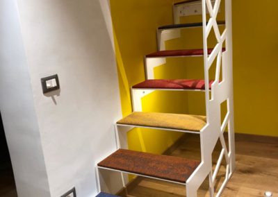 scaranidesigner soft staircase, iron & textiles